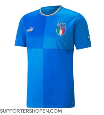Italien Hemma Matchtröja 2022 Kortärmad
